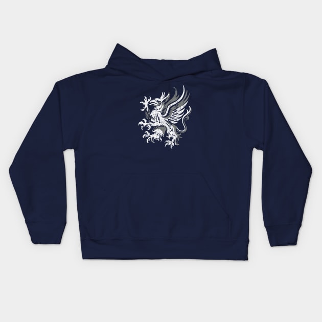 Grey Warden Sigil Kids Hoodie by huckblade